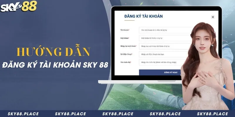 SKY88 17 Hướng dẫn đăng ký tài khoản Sky 88