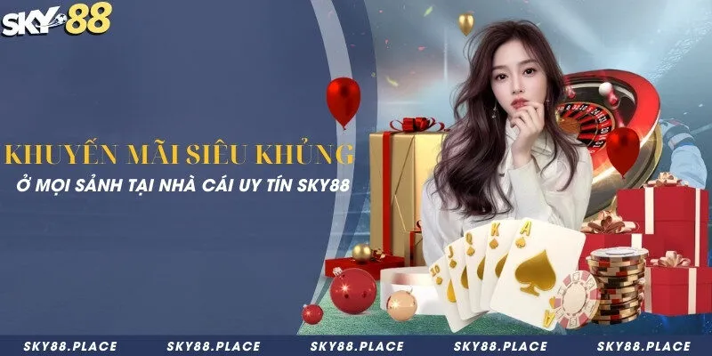 SKY88 11 Khuyến mãi siêu khủng ở mọi sảnh tại nhà cái uy tín Sky88