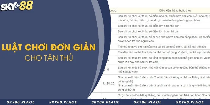 Baccarat là gì? Luật chơi baccarat và 4 mẹo thắng lớn 2 Luật chơi đơn giản cho tân thủ