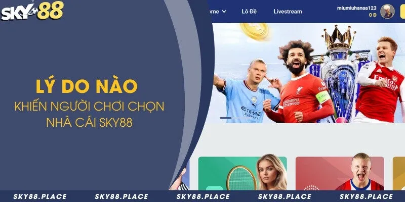 Lý do người chơi chọn nhà cái Sky88 làm điểm đến cá cược 1 Lý do nào khiến người chơi chọn nhà cái Sky88