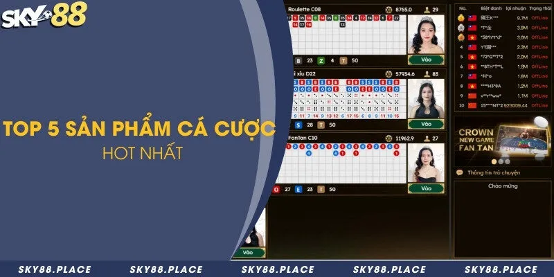 DG Casino - Sảnh cá cược game bài hàng đầu tại Sky88 2 Top 5 sản phẩm cá cược hot nhất
